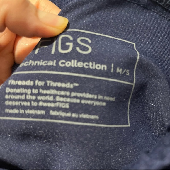 Figs Blue Jogger Sweatpants Tapered Design - Picture 6 of 6